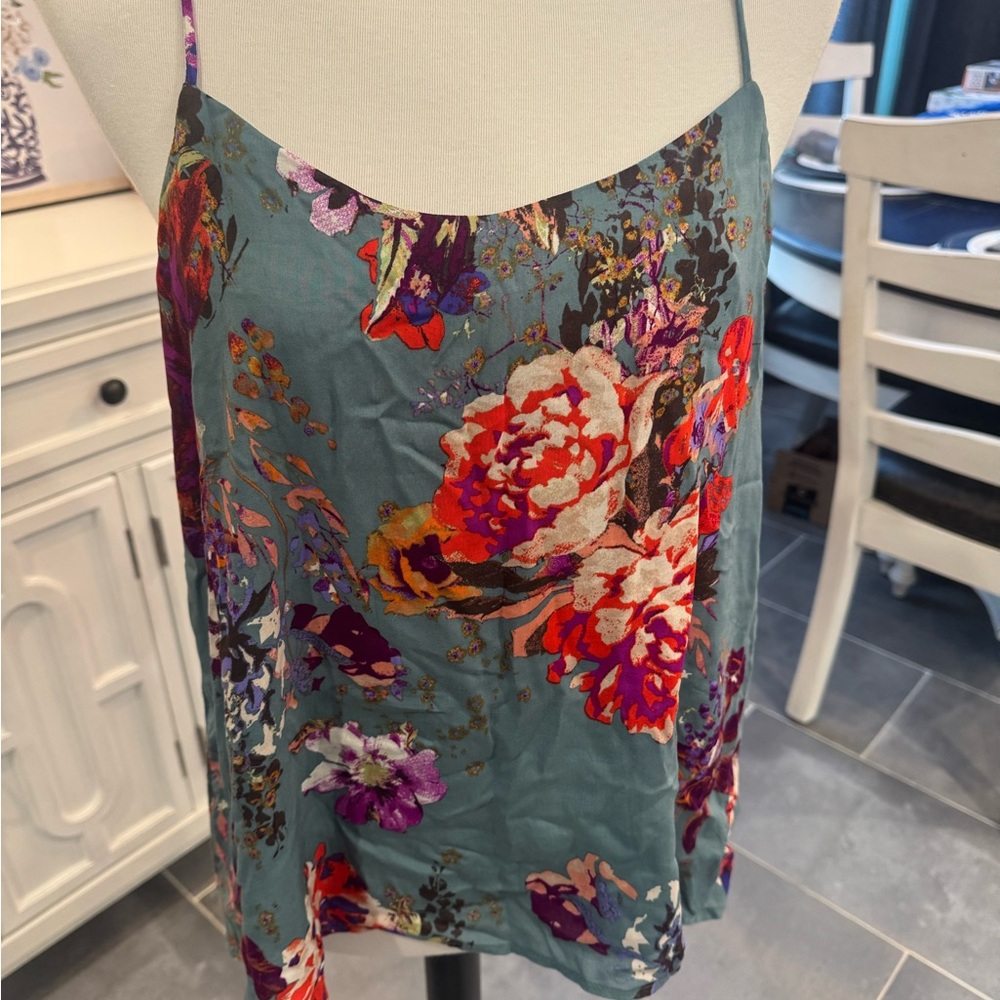Peach Love California Blue and Red Skirt
